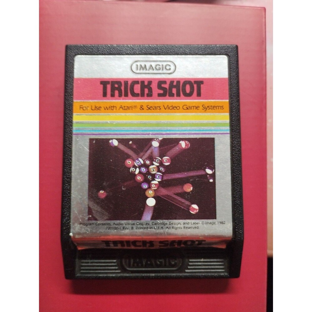 Trick Shot for Atari 2600. Tested & Works. Vintage 1982.